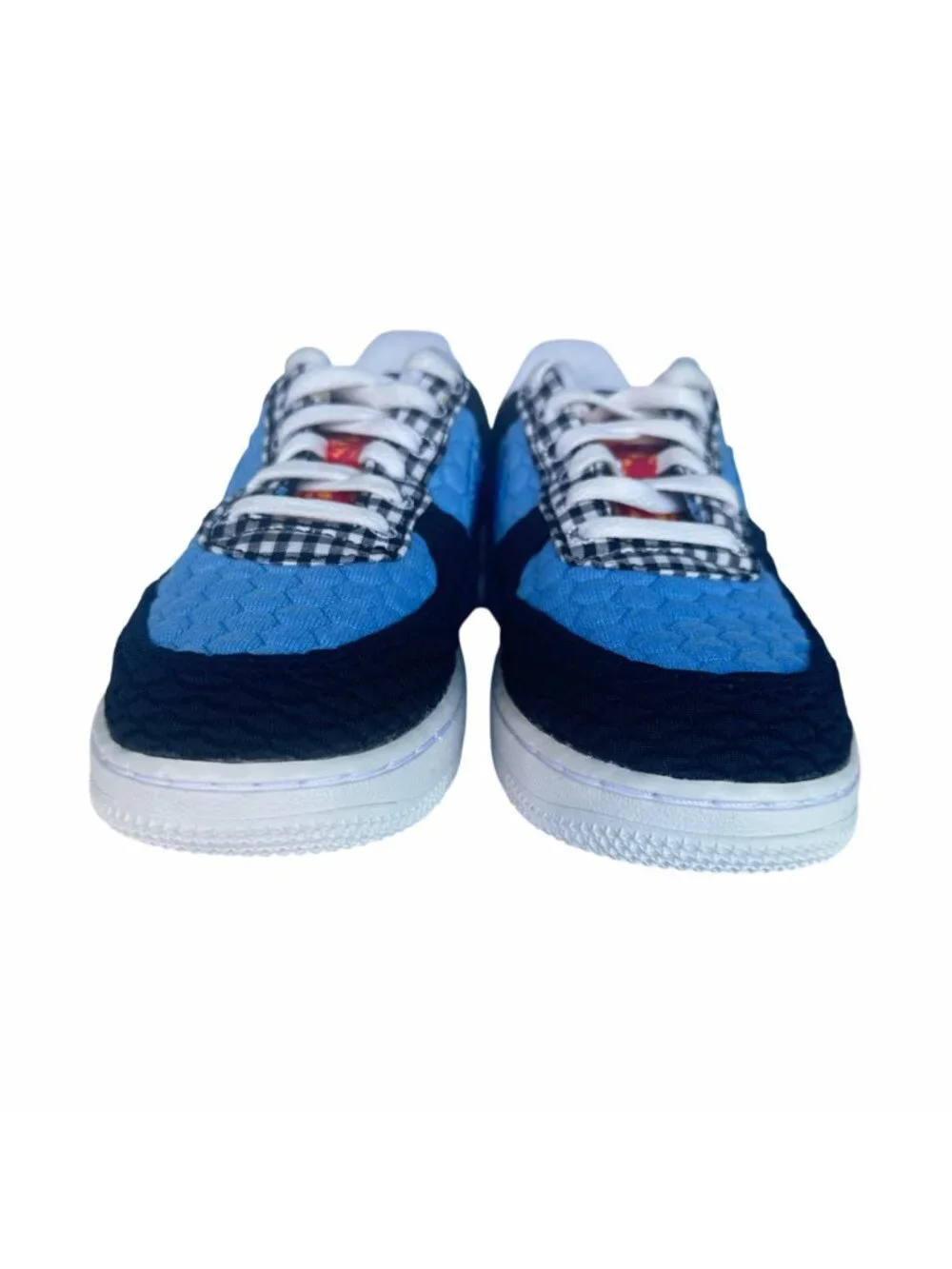 ⭐Rare Nike Air Force 1 Lv8 Unisex Kids Shoes Sz 2Y DZ5304-001 Blue White Sneaker